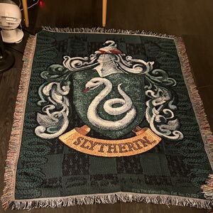 Slytherin Crest Tapestry Blanket